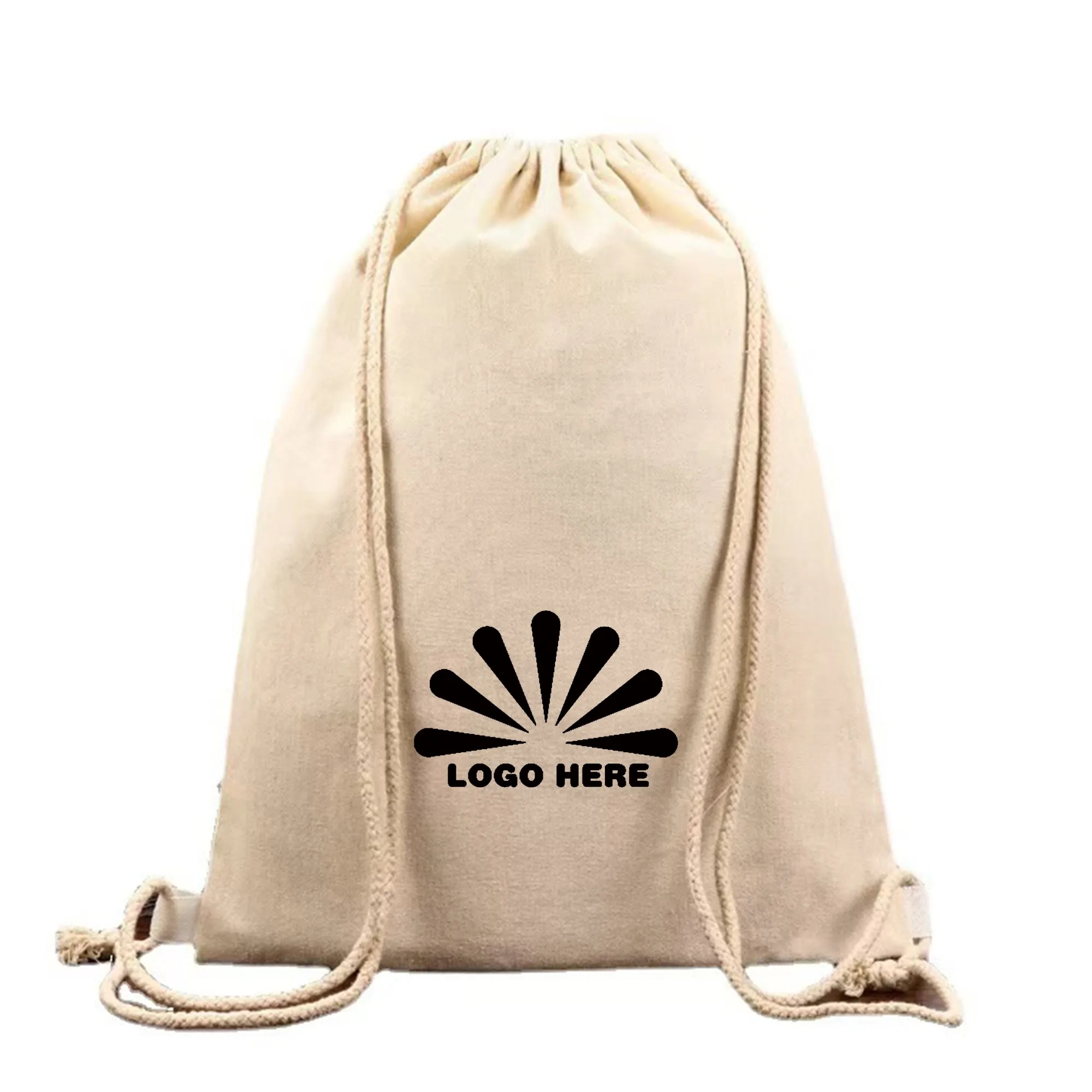 Cotton Drawstring Bag With Customizable Logo 2