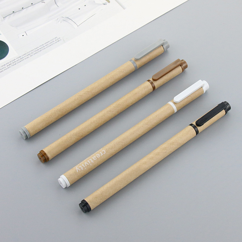 Craft Paper Pen With Buckle Cap 2