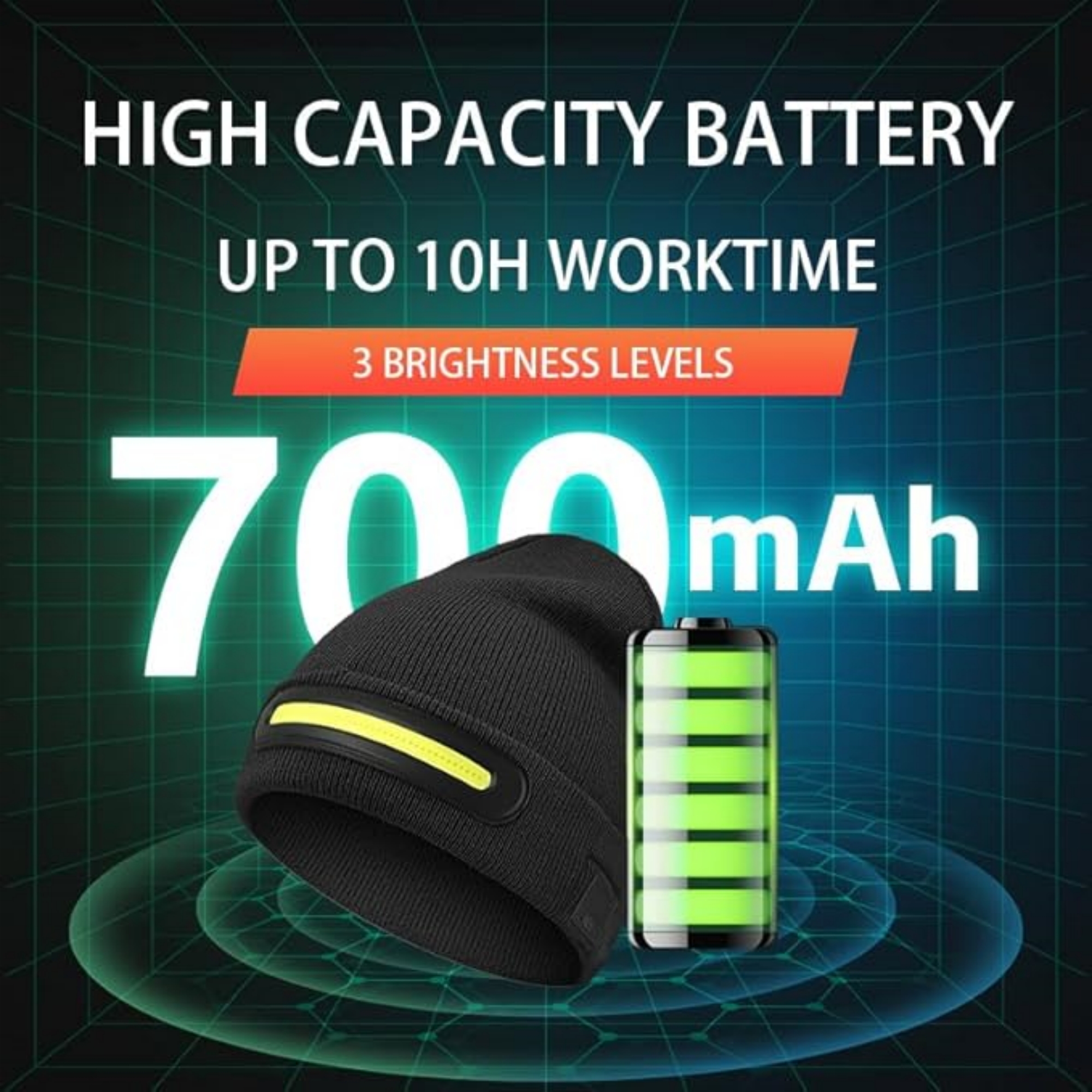Beanie With LED Light 4