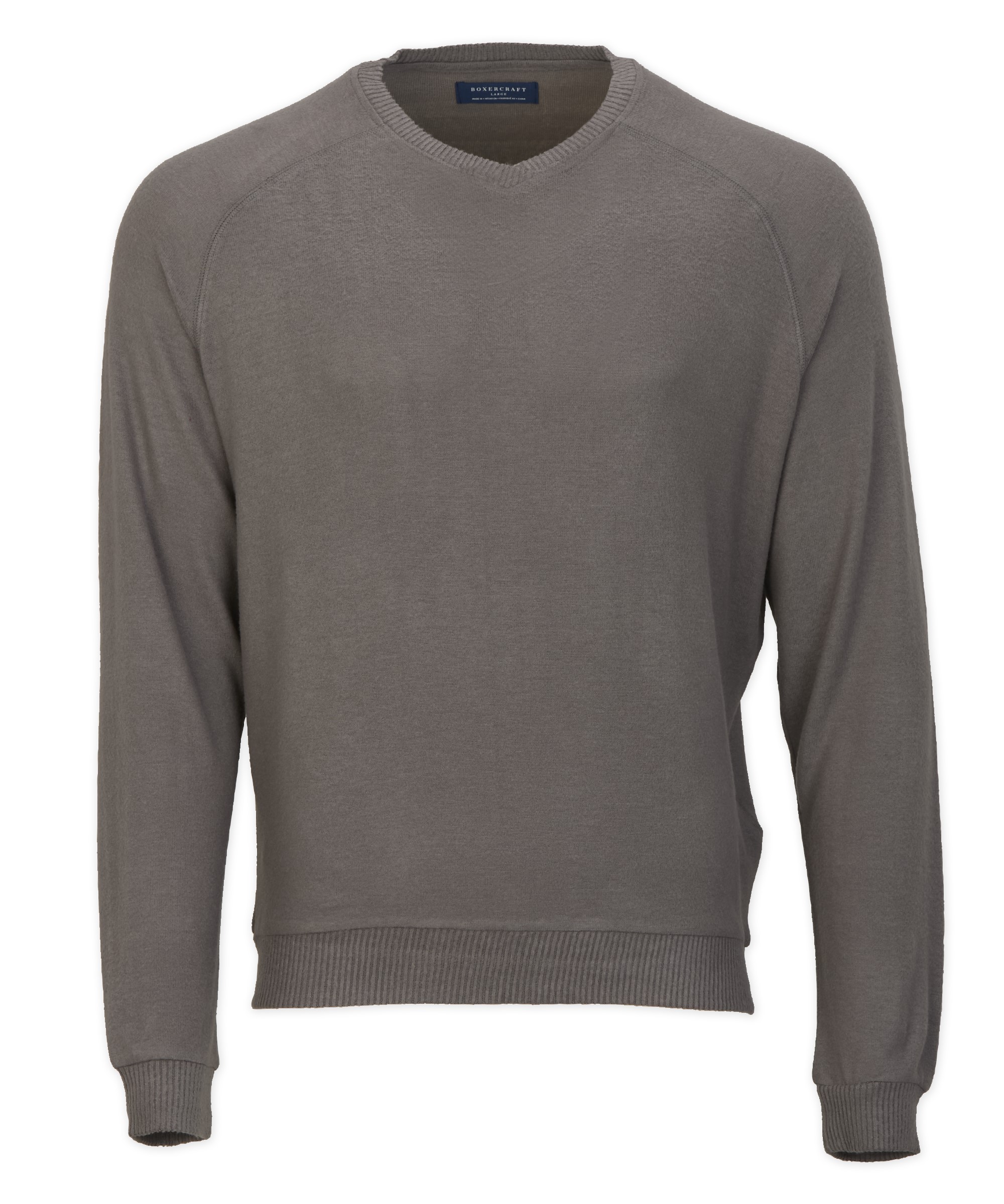 BOXERCRAFT MEN'S CUDDLE V-NECK SWEATER 3