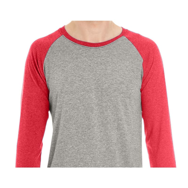 Jerzees Adult TRI-BLEND Baseball Raglan 4