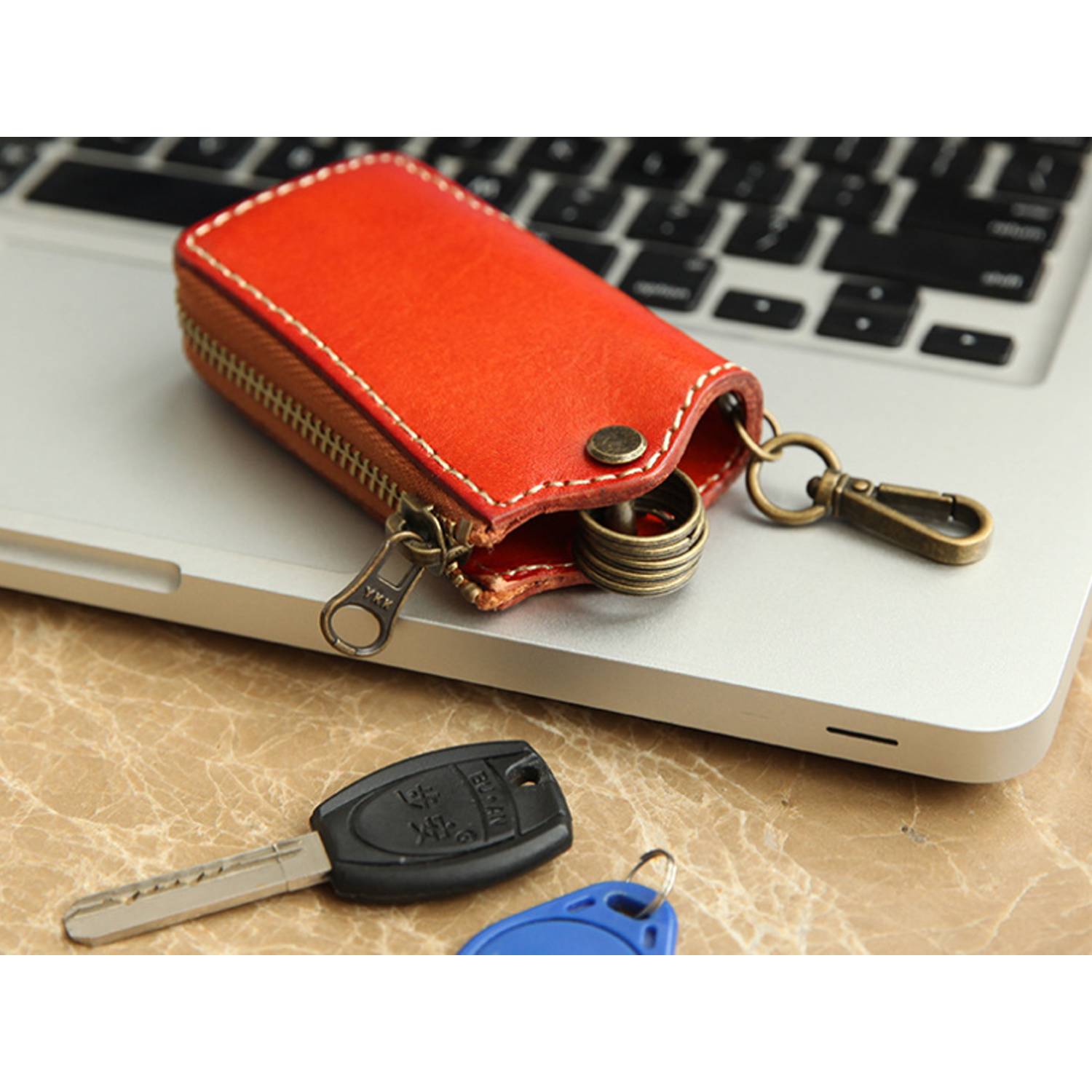 Lastra Leather Key Ring Case 3