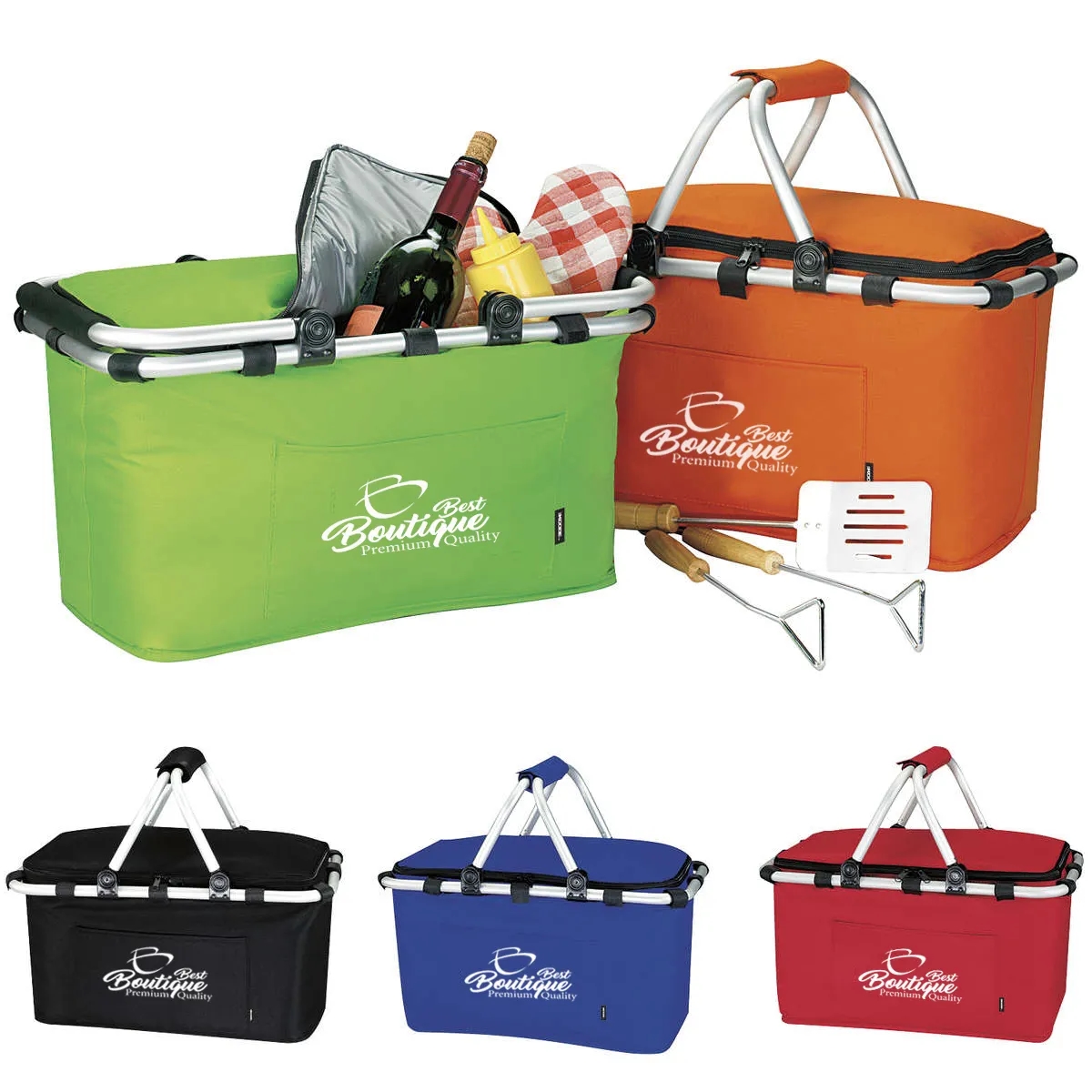 Collapsible Portable Picnic Shopping Basket 6