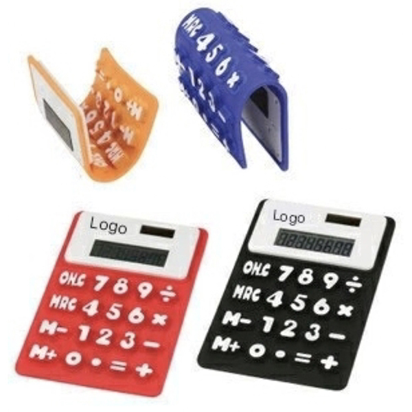 Flexible Silicone Solar Powered Calculator 1