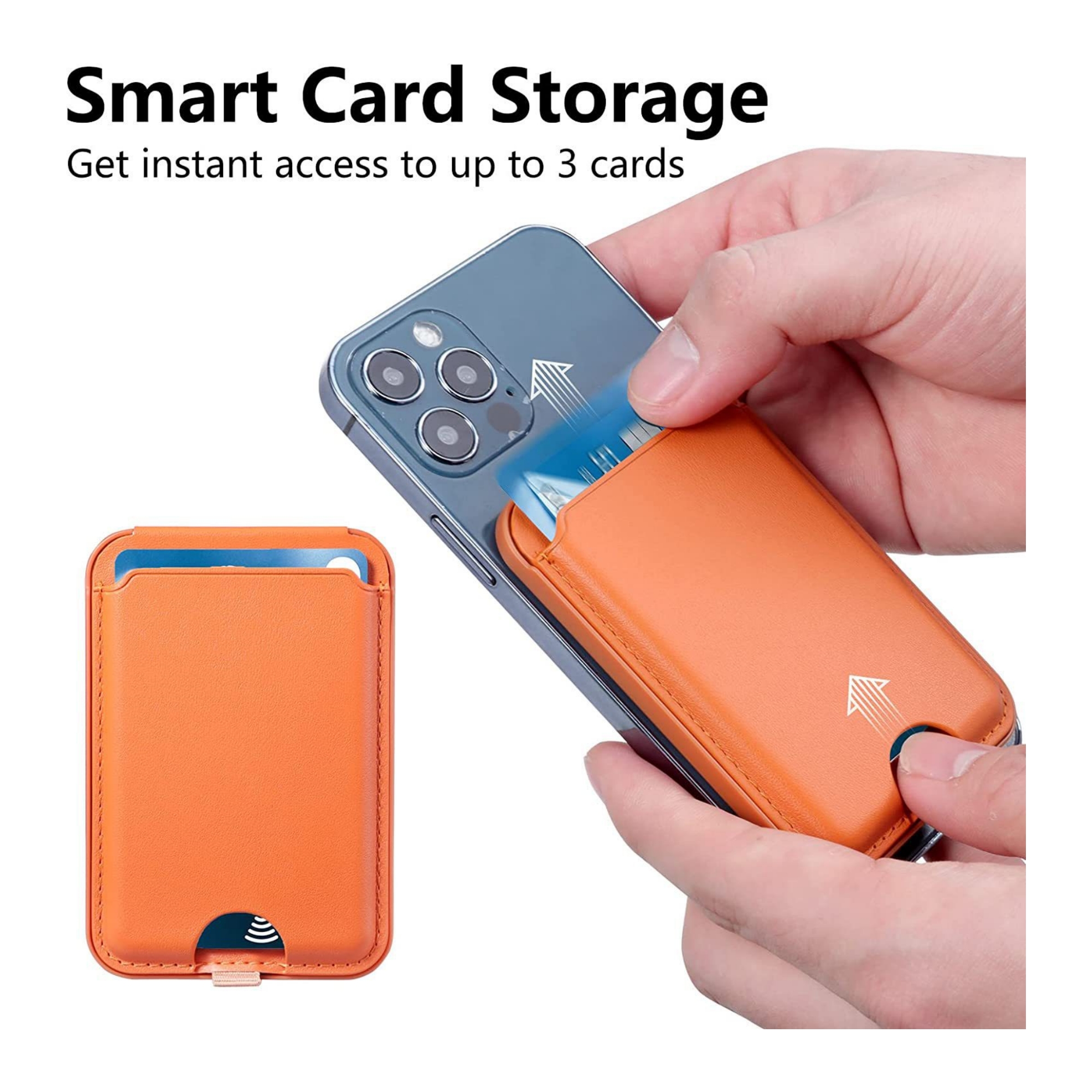 Magnetic iPhone Wallet Stand 2