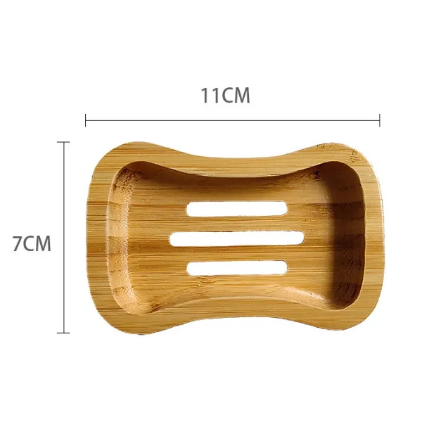 Bamboo Soap Dish Tray 4 Shapes 3