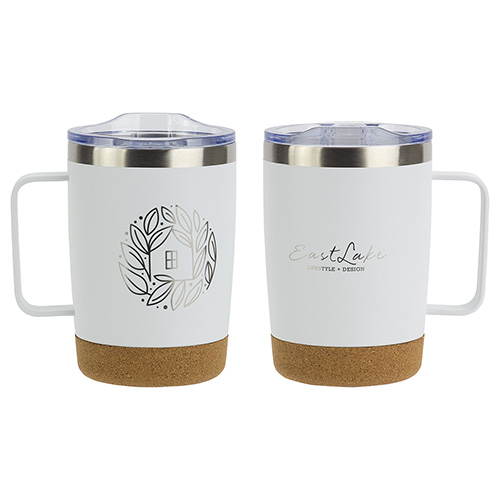 Sapora 12 oz Vacuum Insulated Stainless Steel Mug with Cork Base 8