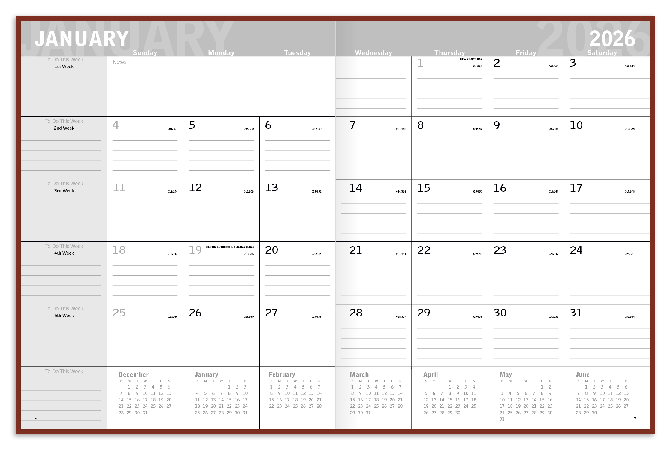 Triumph® Calendars Classic Monthly Planner 32