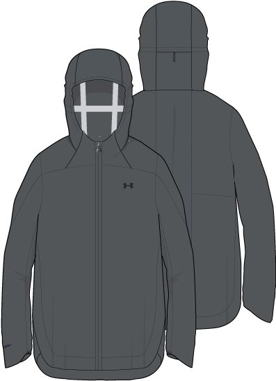 Women's UA Storm Impasse Rain 2.0 Jacket  3