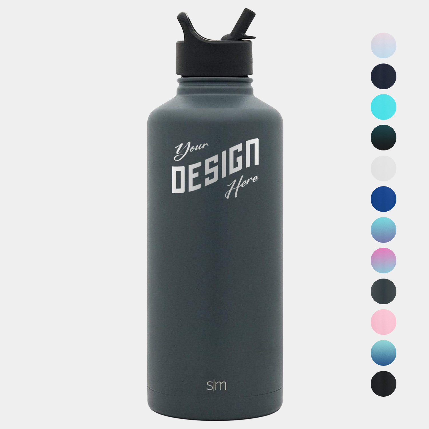 84 oz Simple Modern® Stainless Steel Insulated Water Bottle w/ Straw Lid, custom water bottle with logo imprint 2