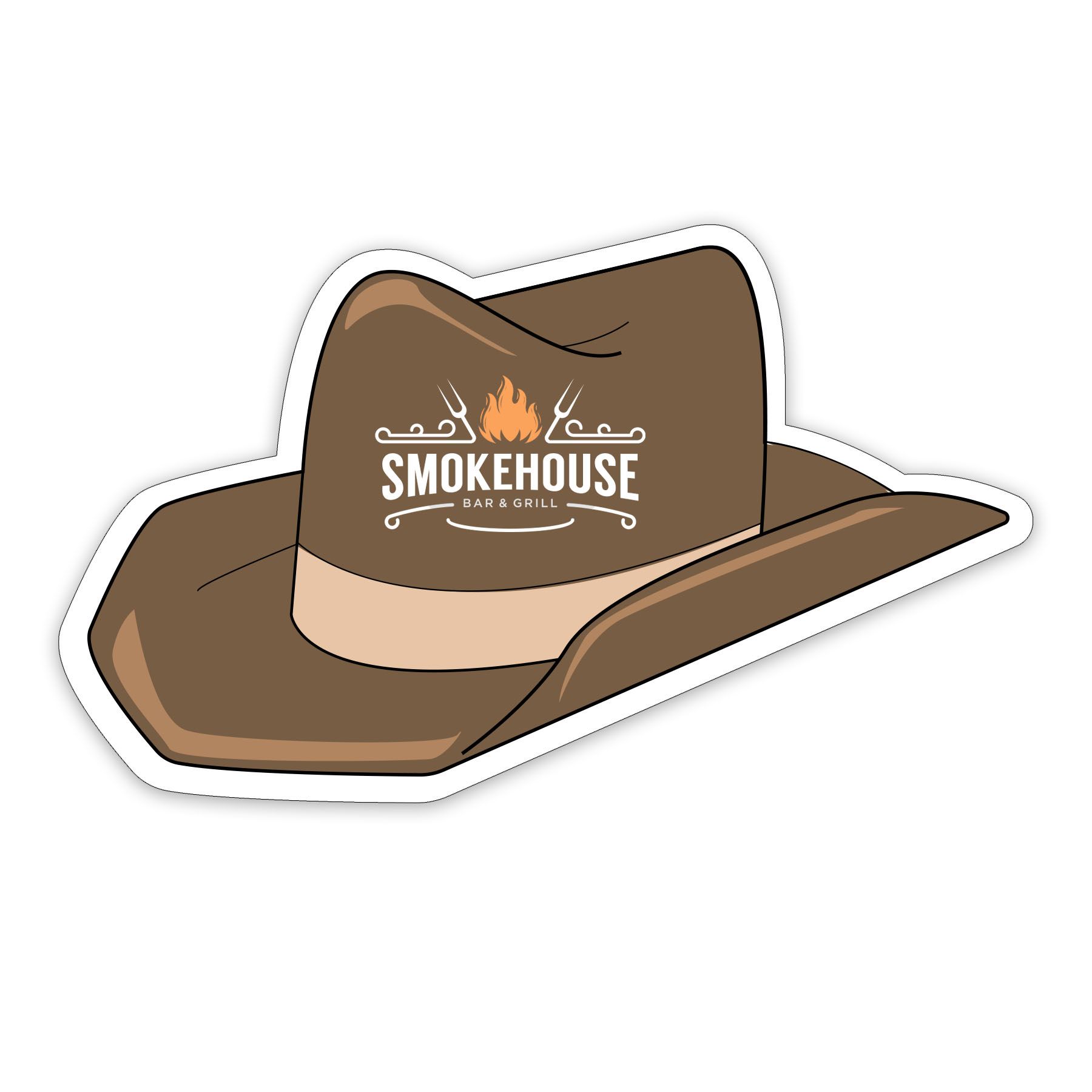 Cowboy Hat Shaped NoteKeeper™ Magnet 20 Mil 5