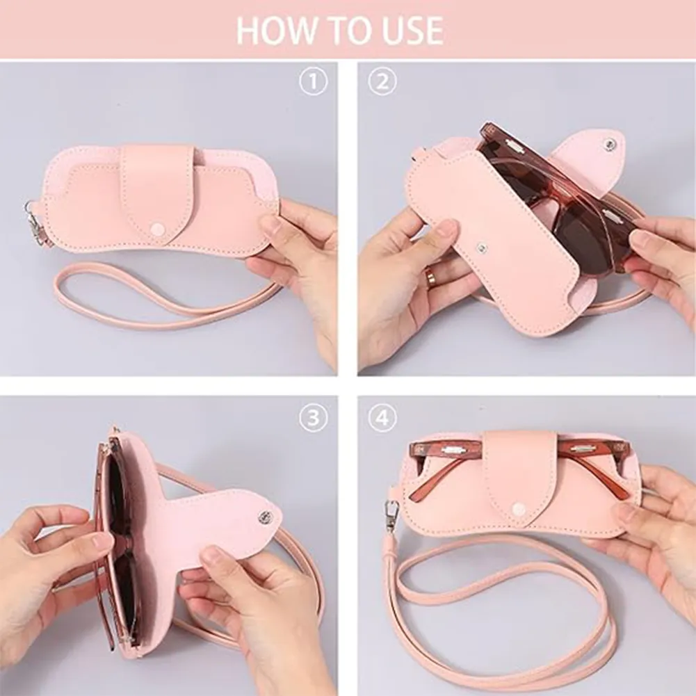 Neck-Hanging Glasses Storage Pouch 2