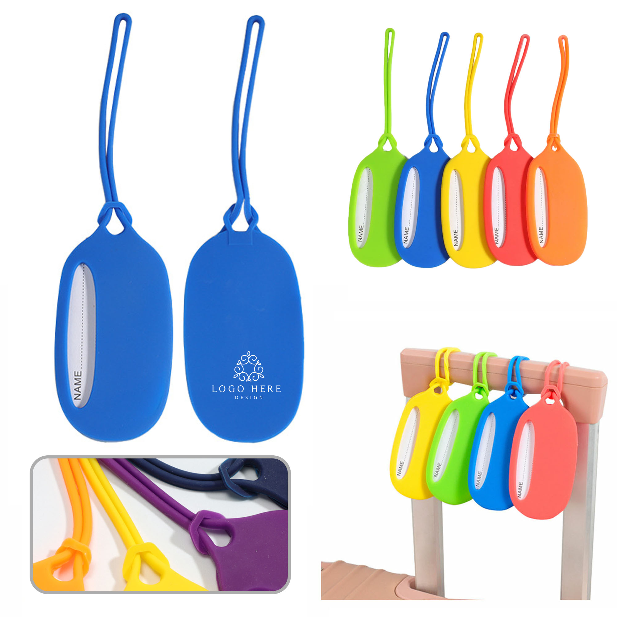 Durable Luggage ID Tags with Lanyard 2