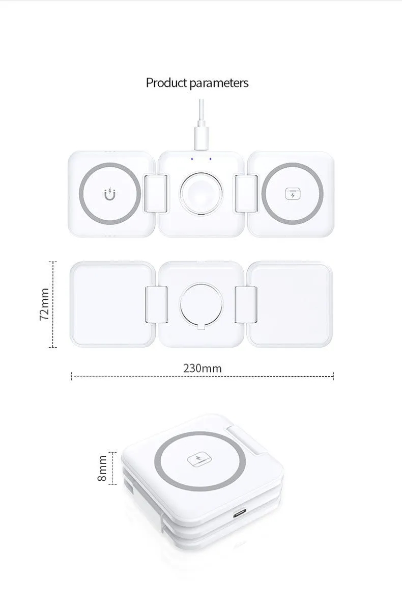 3 in 1 Magnetic Fold Wireless Charger 5