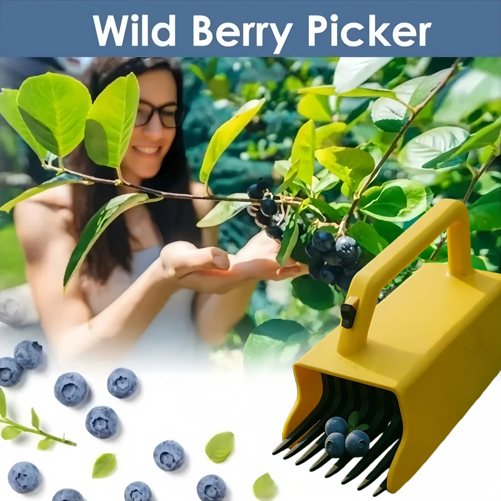 Efficient Gentle Fruit Berry Picker With Ergonomic Handle 2