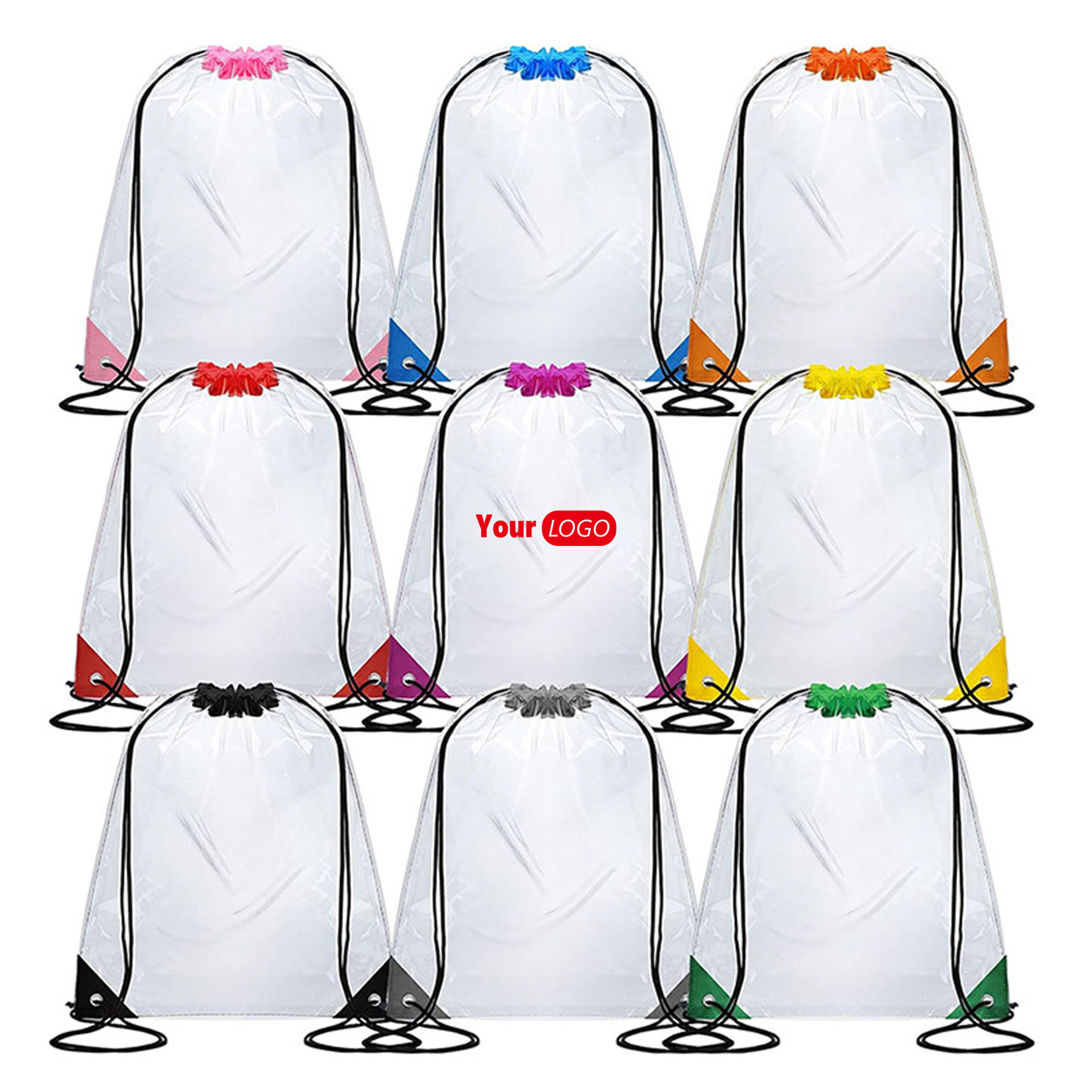 Clear Pvc Drawstring Bag 1