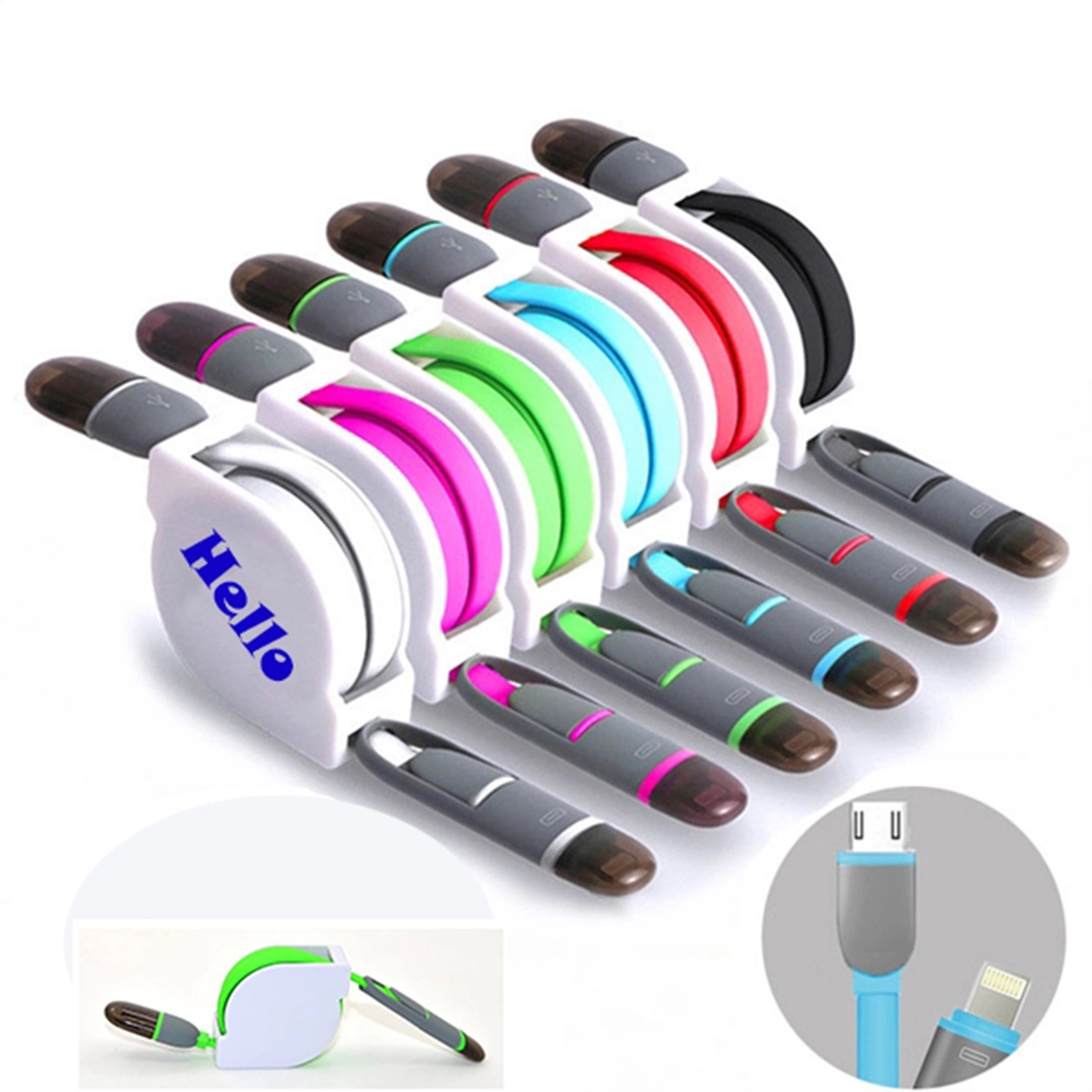 2 In1 USB Retractable Charging Cable 9