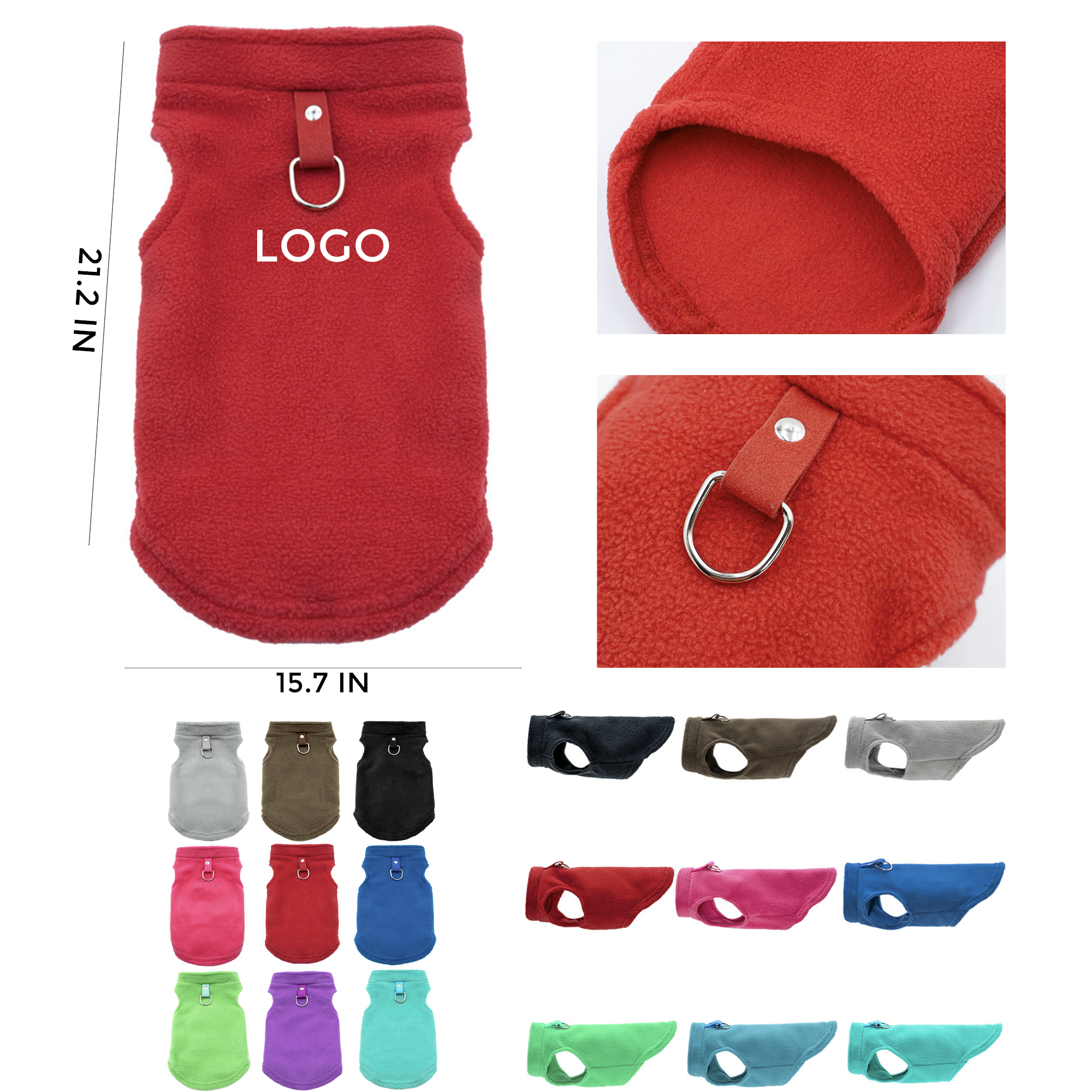 MOQ 10 PCS Warm Pullover Dog Clothes Pet Sweater Vest 2