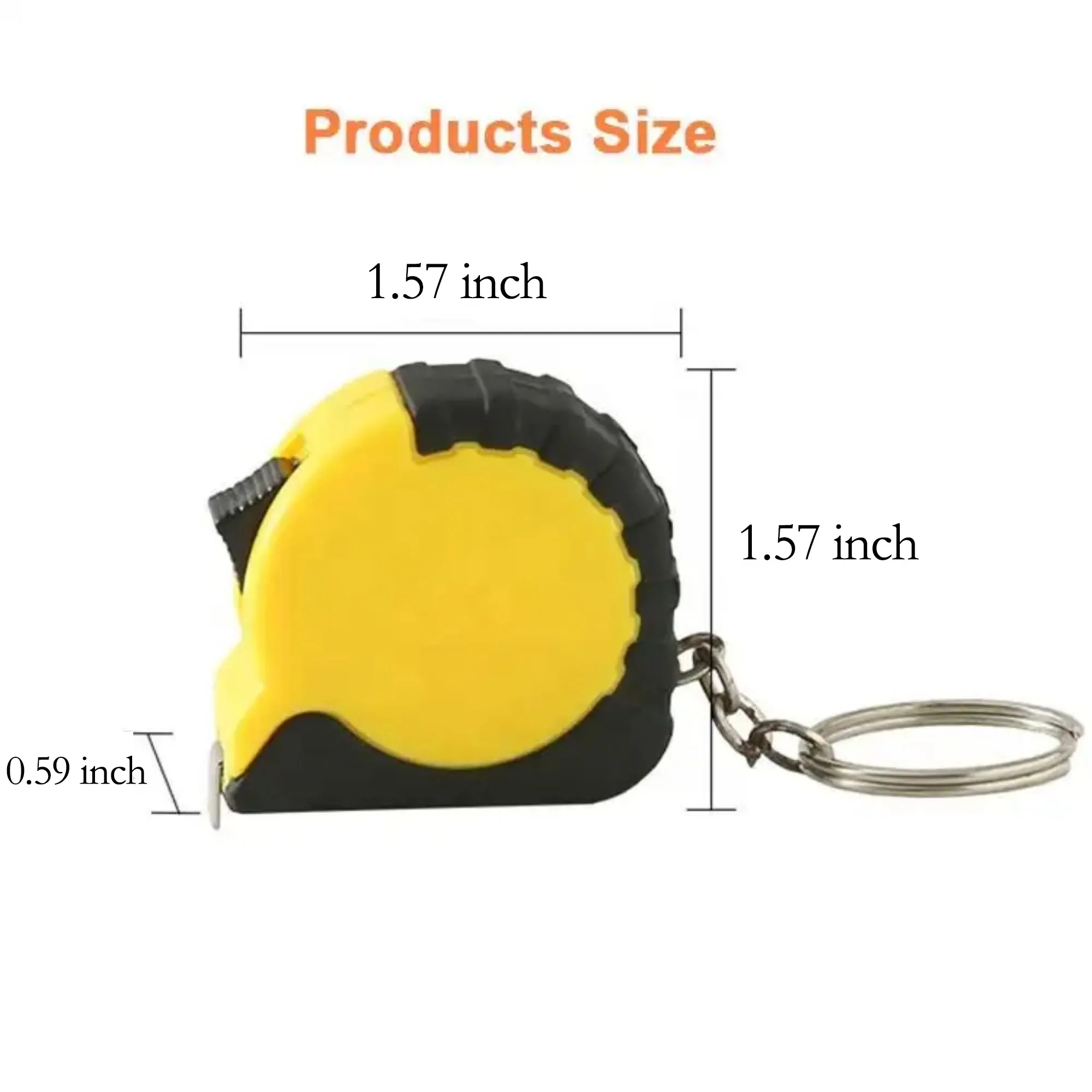 1M/ 3ft Mini Keychain Tape Measure 3