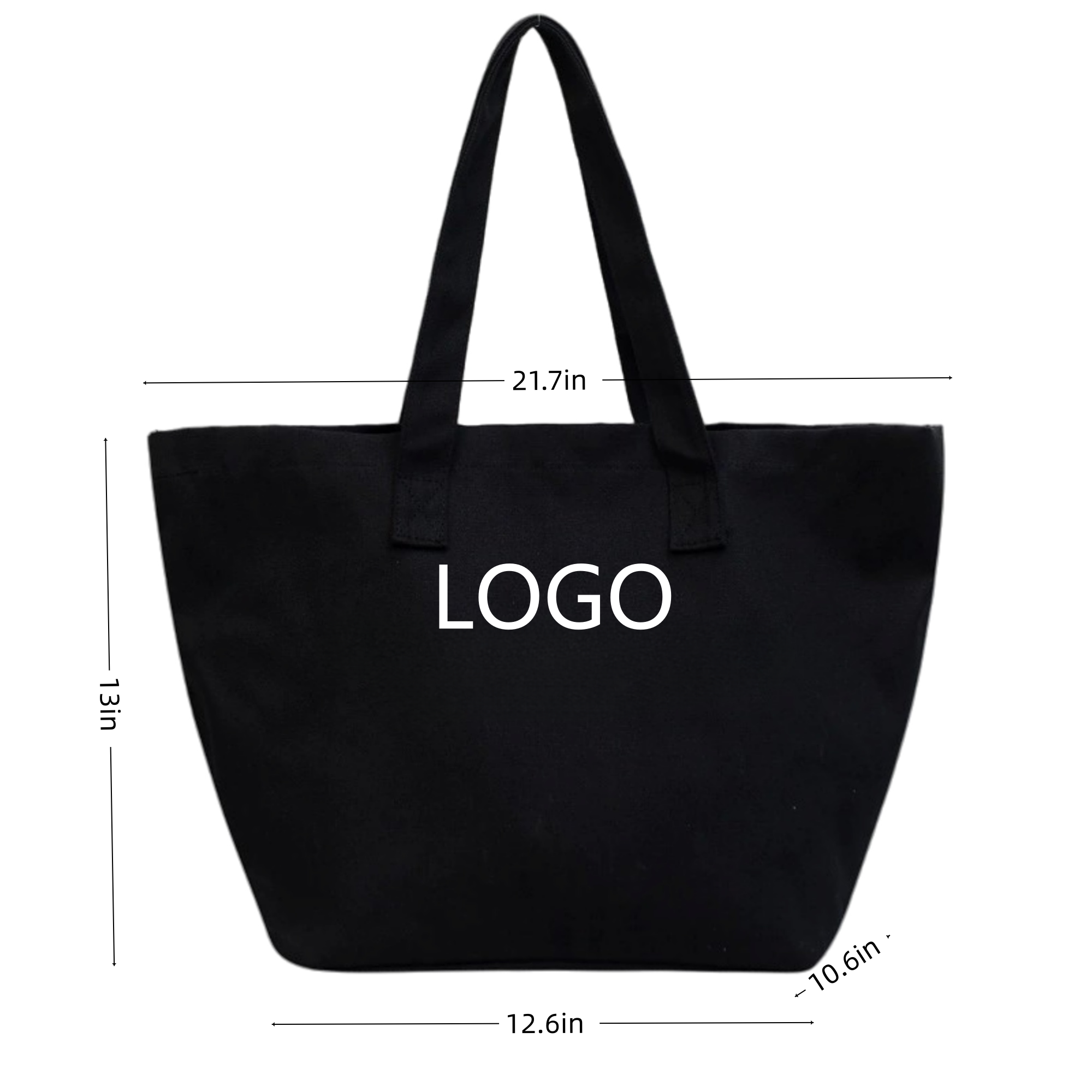 Cotton Canvas Grocery Tote Bag, custom tote bag with logo imprint 4