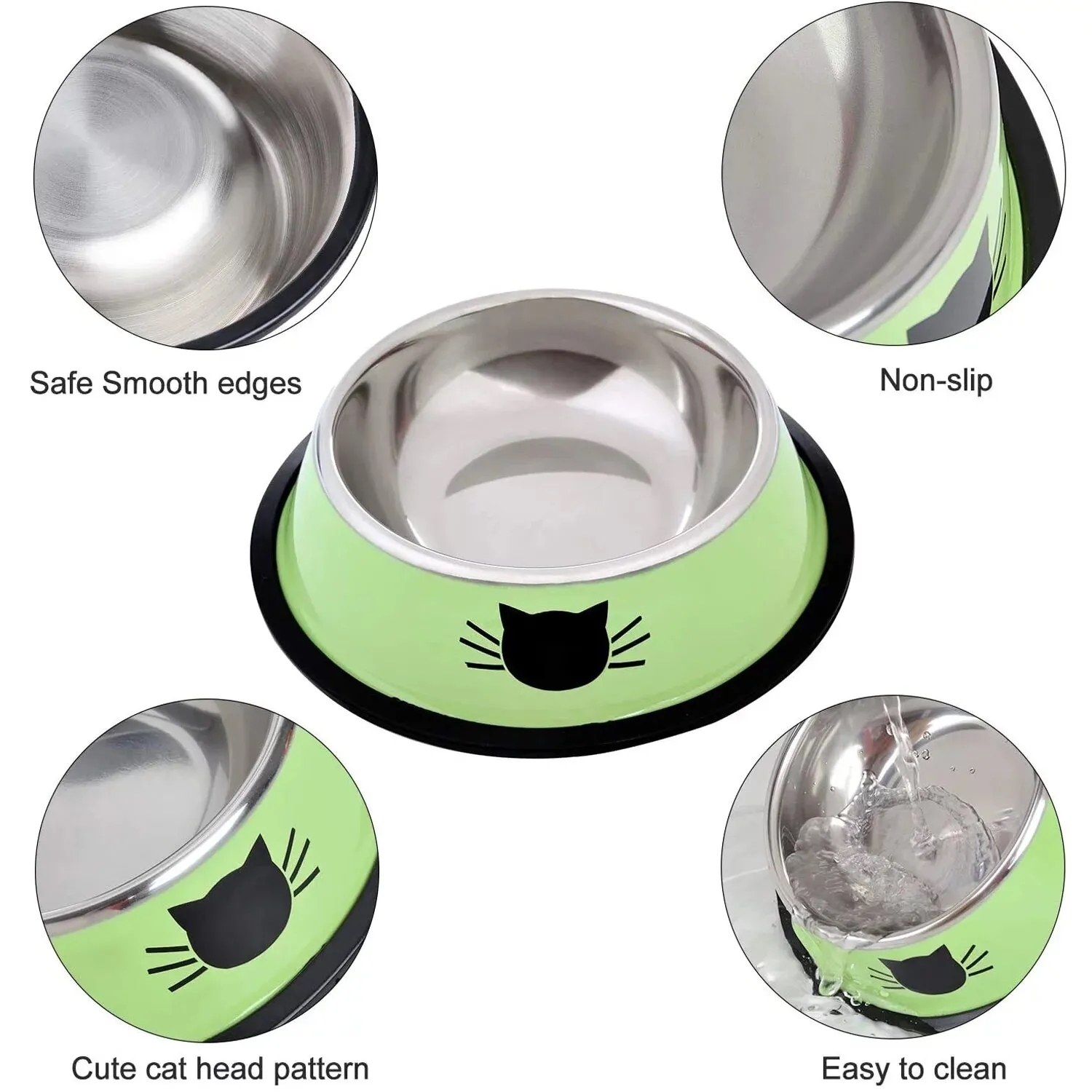 Stainless Steel Pet Dog Bowls 2