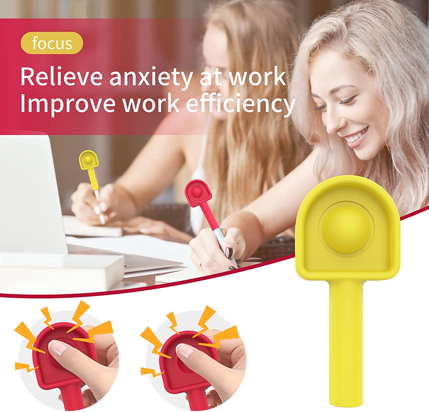 Pencil Cap Popper Toy for Kids/Adults/Anxiety Autism 11