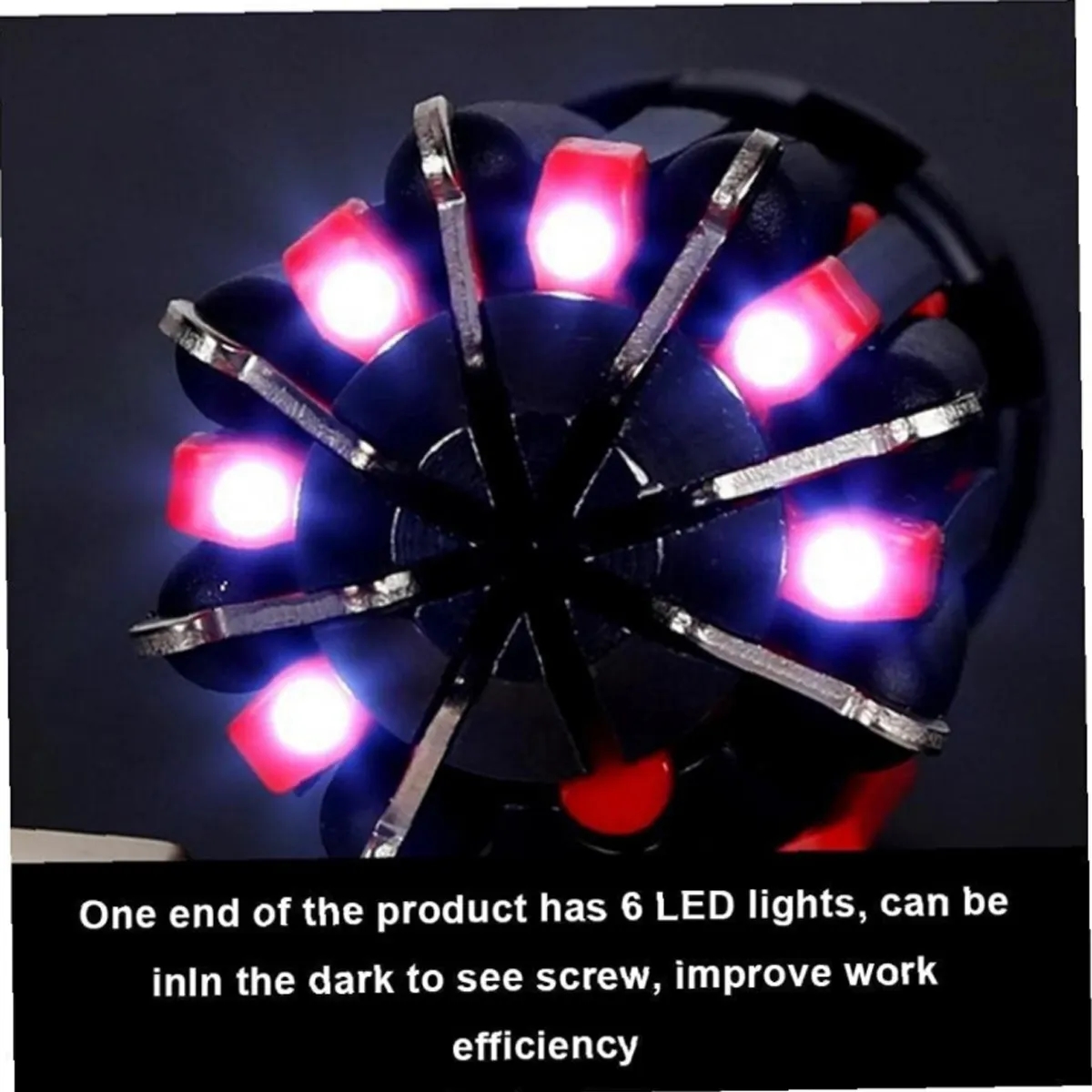 Multifunction 8 in 1 Screwdriver with 6 LED Light 4