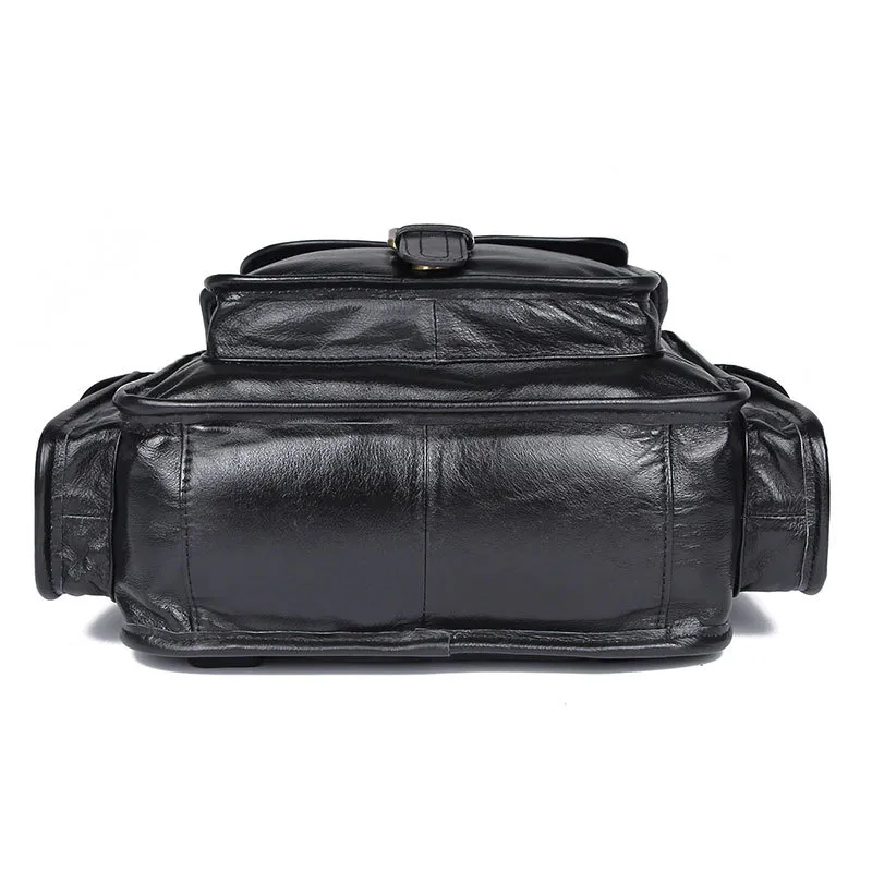 Custom Vintage Genuine Leather 15 Inch Laptop Backpack 7
