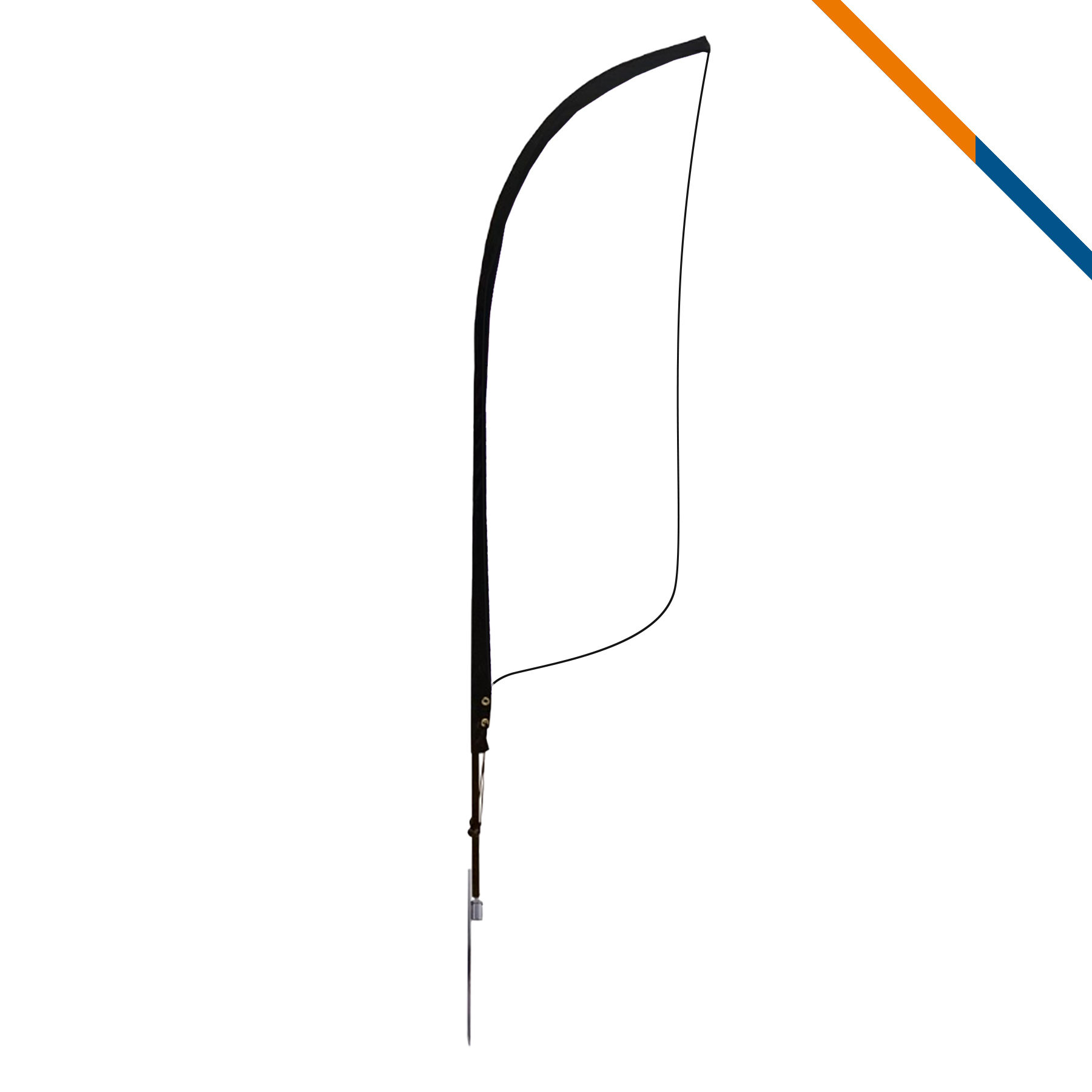 7' Cobb Single-Sided Feather Flag 3