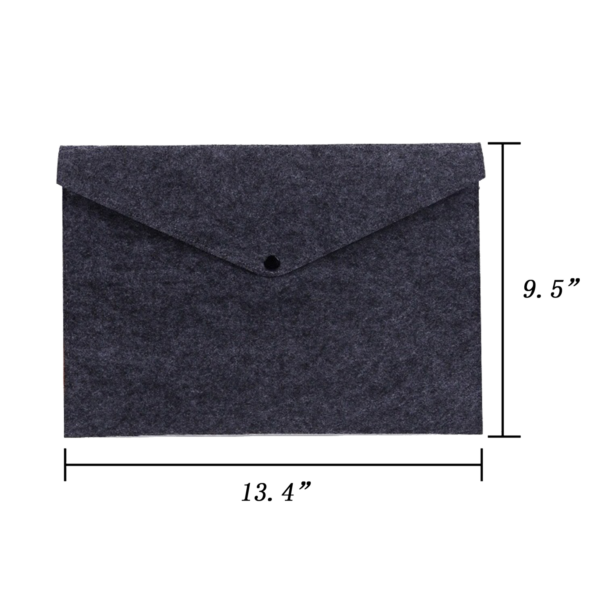 Portable Solid-Color A4 Felt File Bag 2