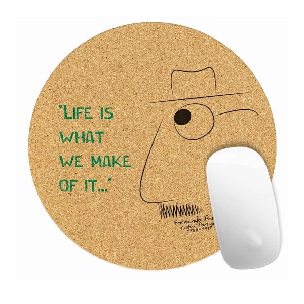 Circle Cork Mouse Pad 3