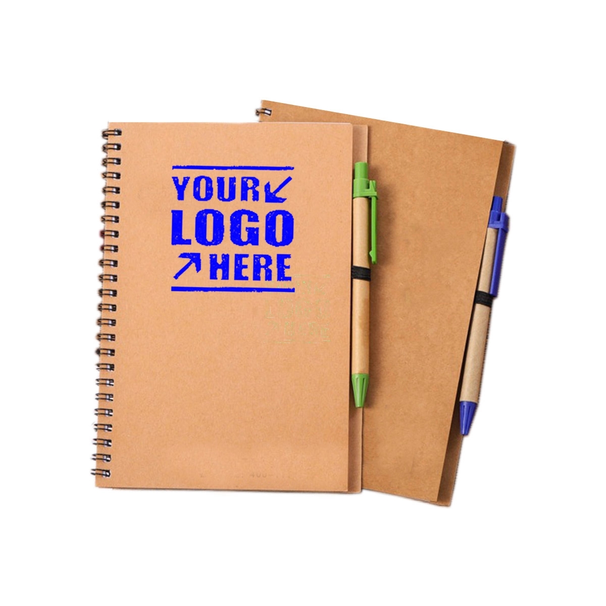 Full Color Imprint Spiral Diaries Notebook With Matching Pen 2