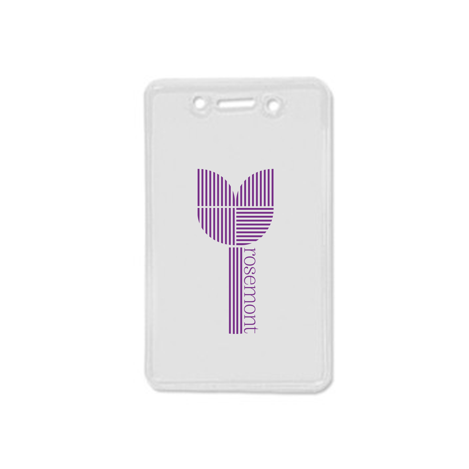 2.80" W x 4.50" H - Anti-Static Vertical Clear Vinyl Badge Holder (1 Color Imprint) 2