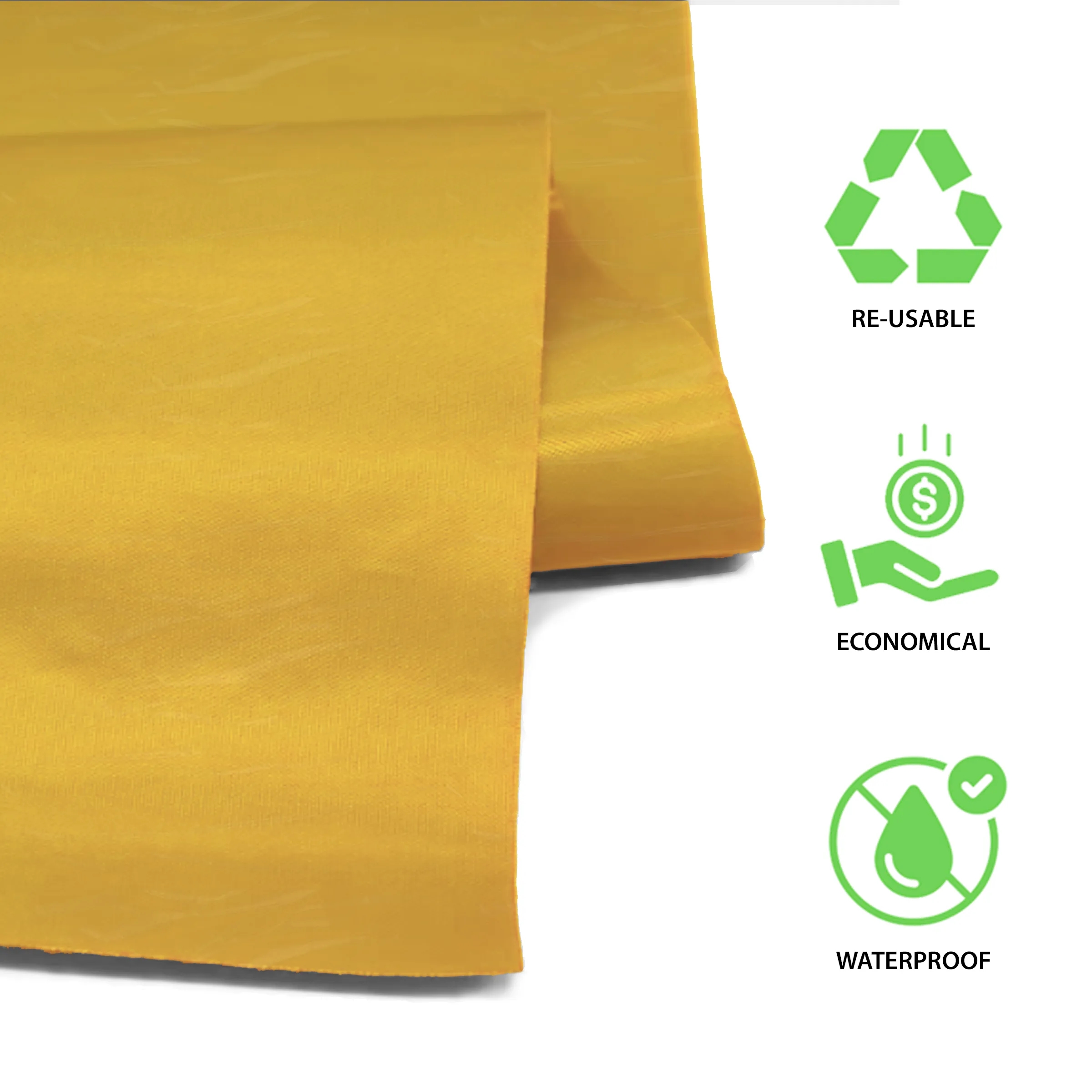 6' Custom Plastic Disposable Table Cover - Full Color 2