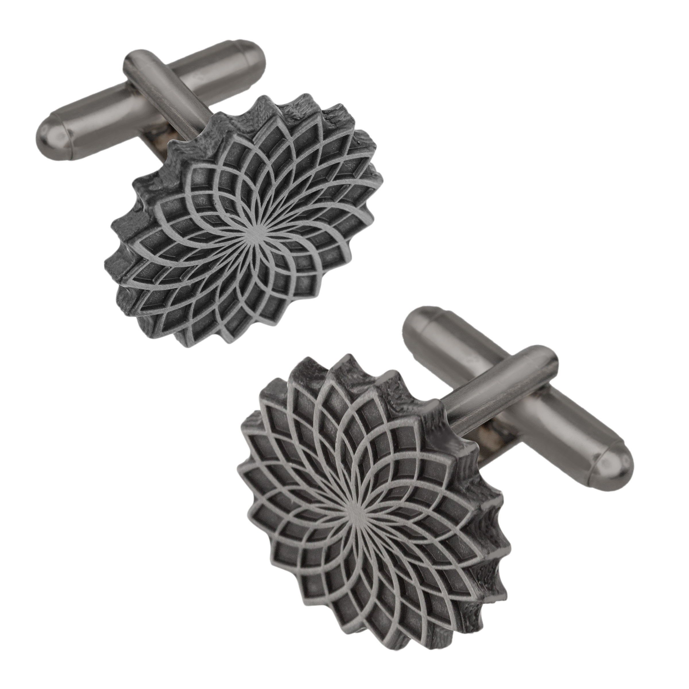 Die Struck Cufflinks Antique Finish (3/4") 2