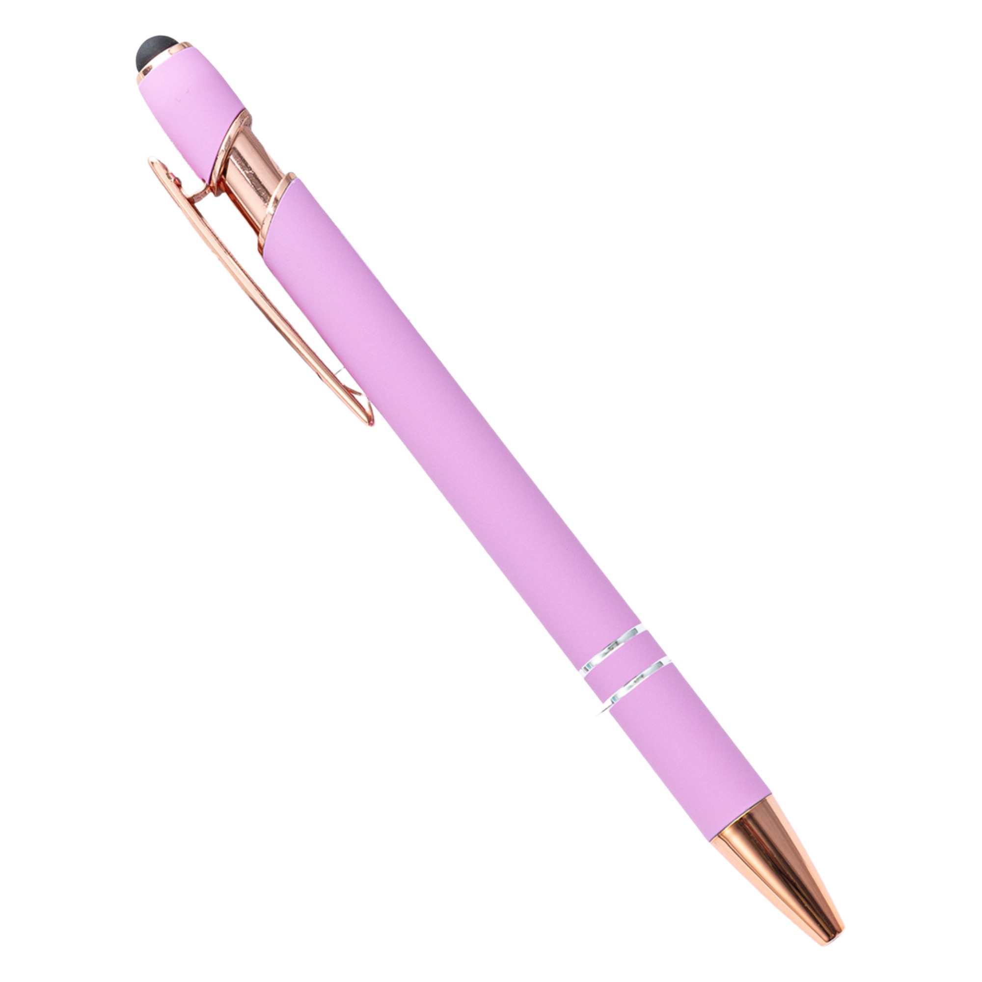 Plastic Metal Dual Function Stylus Ballpoint Pen 5.63" 20