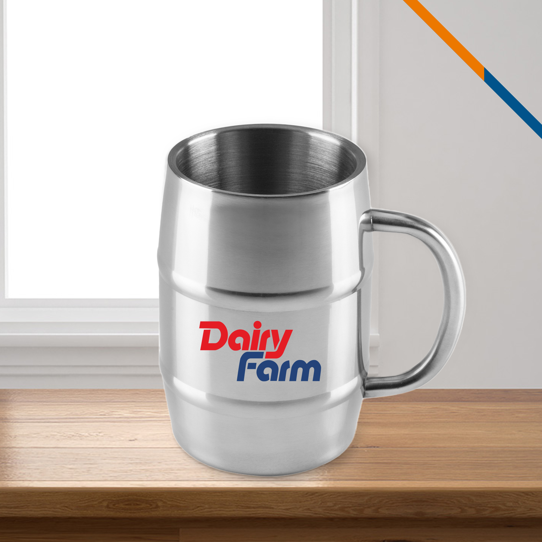 Cekia Stainless Steel Barrel Mug - 34 OZ. 2