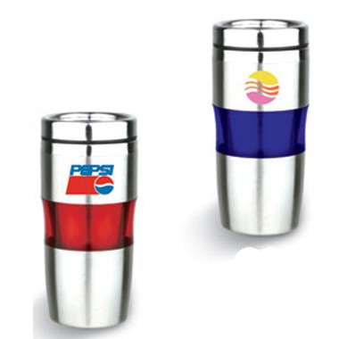 Blue/Red Tumbler with Stainless Steel Inside 2