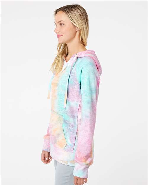 Women's Courtney Burnout V-Notch Hooded Sweatshirt - W1162 13