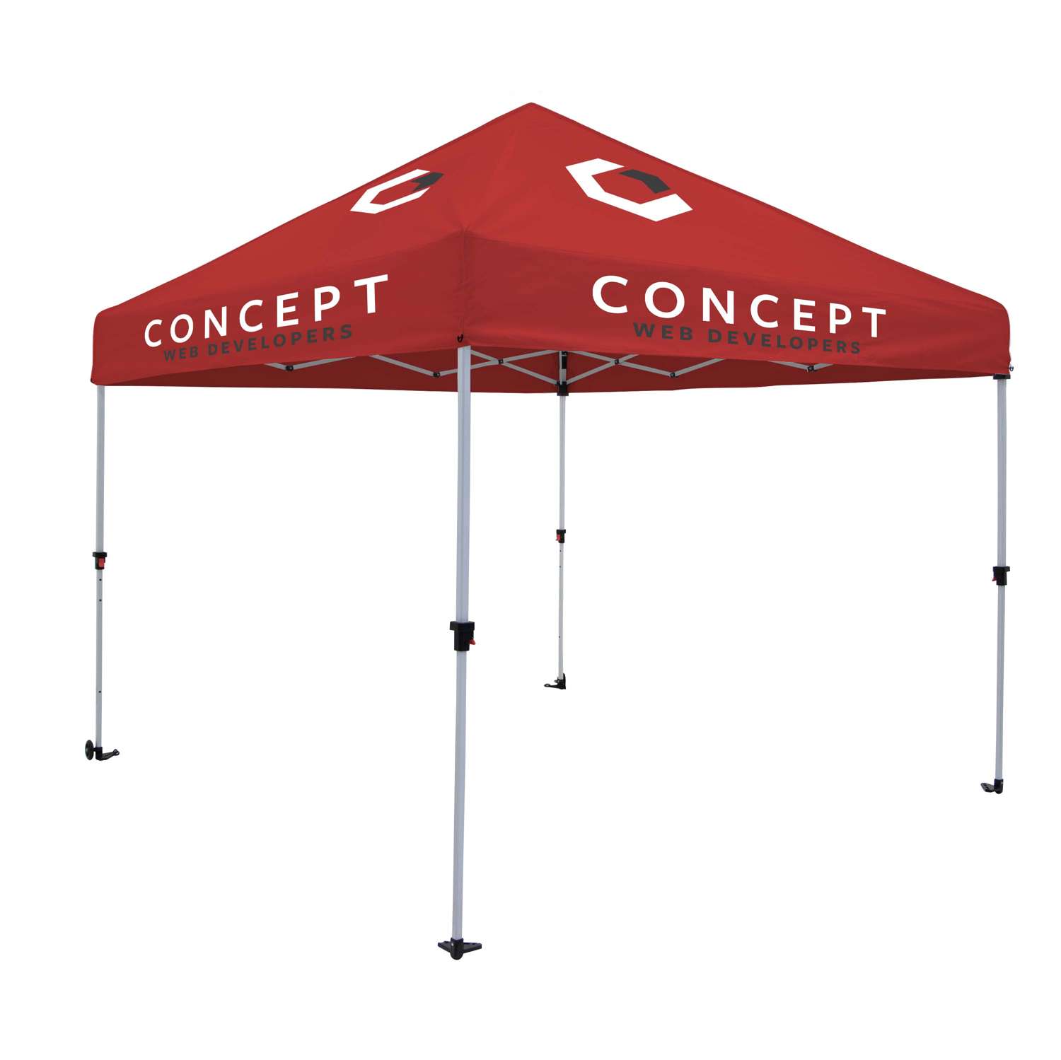10' Omni Tent Kit (Full-Color Imprint, 4 Locations)