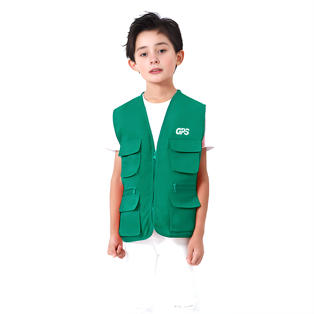 Multifunctional outdoor activity vest for primary school children 10