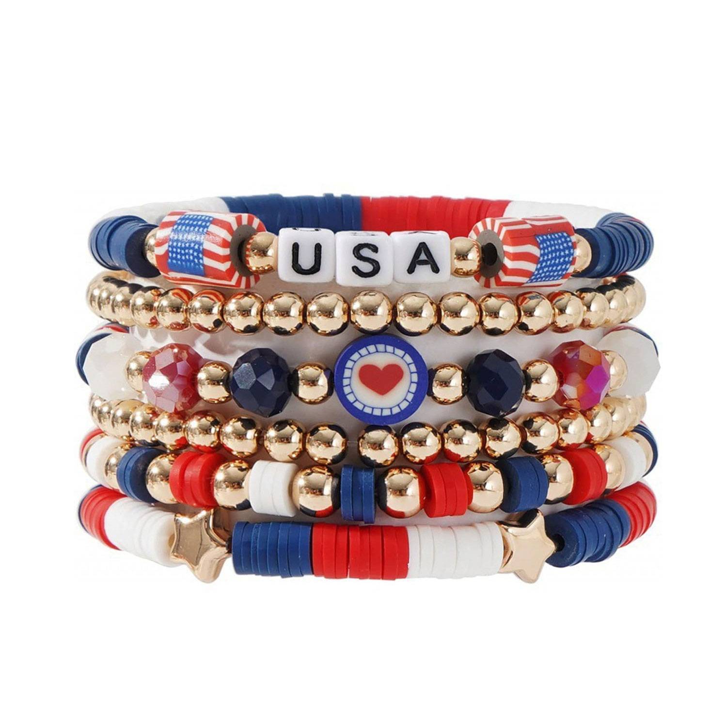 Surfer Heishi Bracelets Set for Women 10