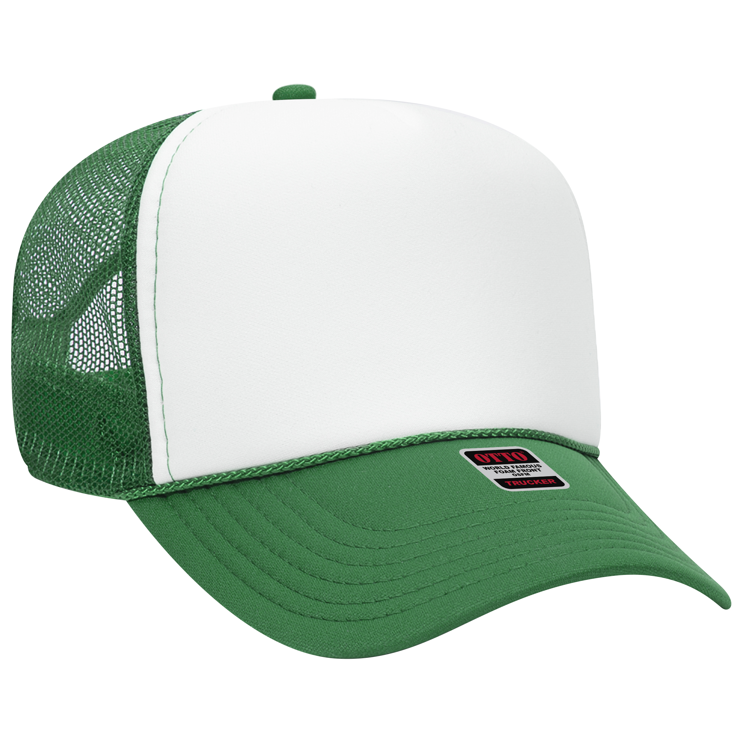 OTTO CAP® 5 Panel Mid Profile Mesh Back Trucker Hat 34