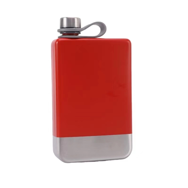 9 oz Stainless Steel Leakproof Liquor Flask, custom water bottle with logo imprint 5