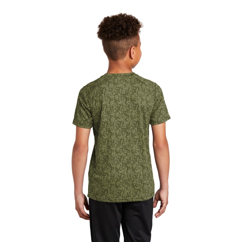 Sport-Tek Youth Digi Camo Tee. 38