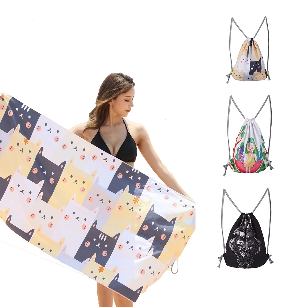 2 In 1 Beach Towel Bag 2