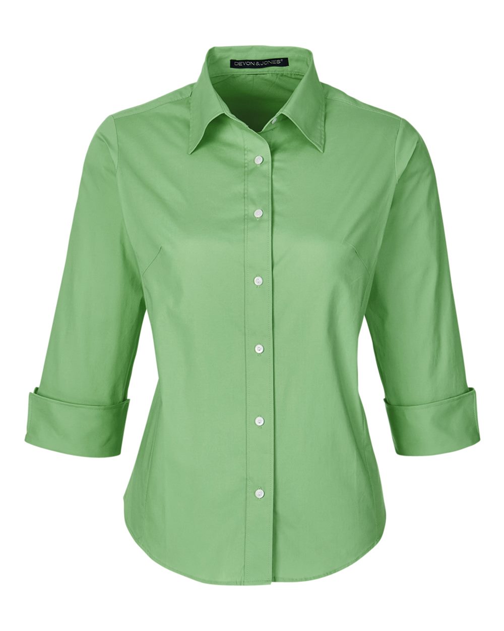 Women's Perfect Fit™ Three-Quarter Sleeve Stretch Poplin Dress Shirt - DP625W 5