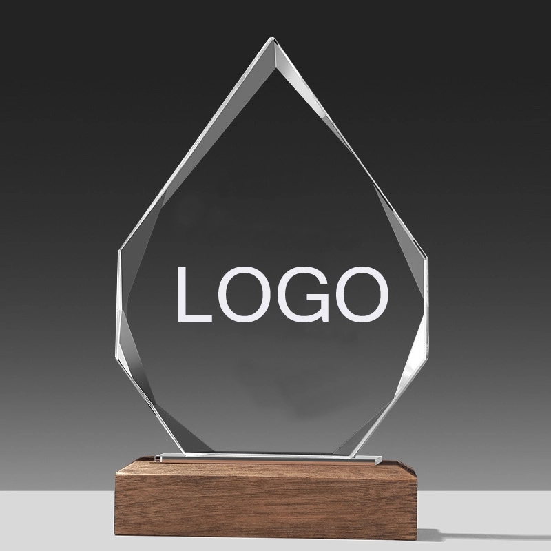 Crystal Peak Trophy with Wooden Base 5