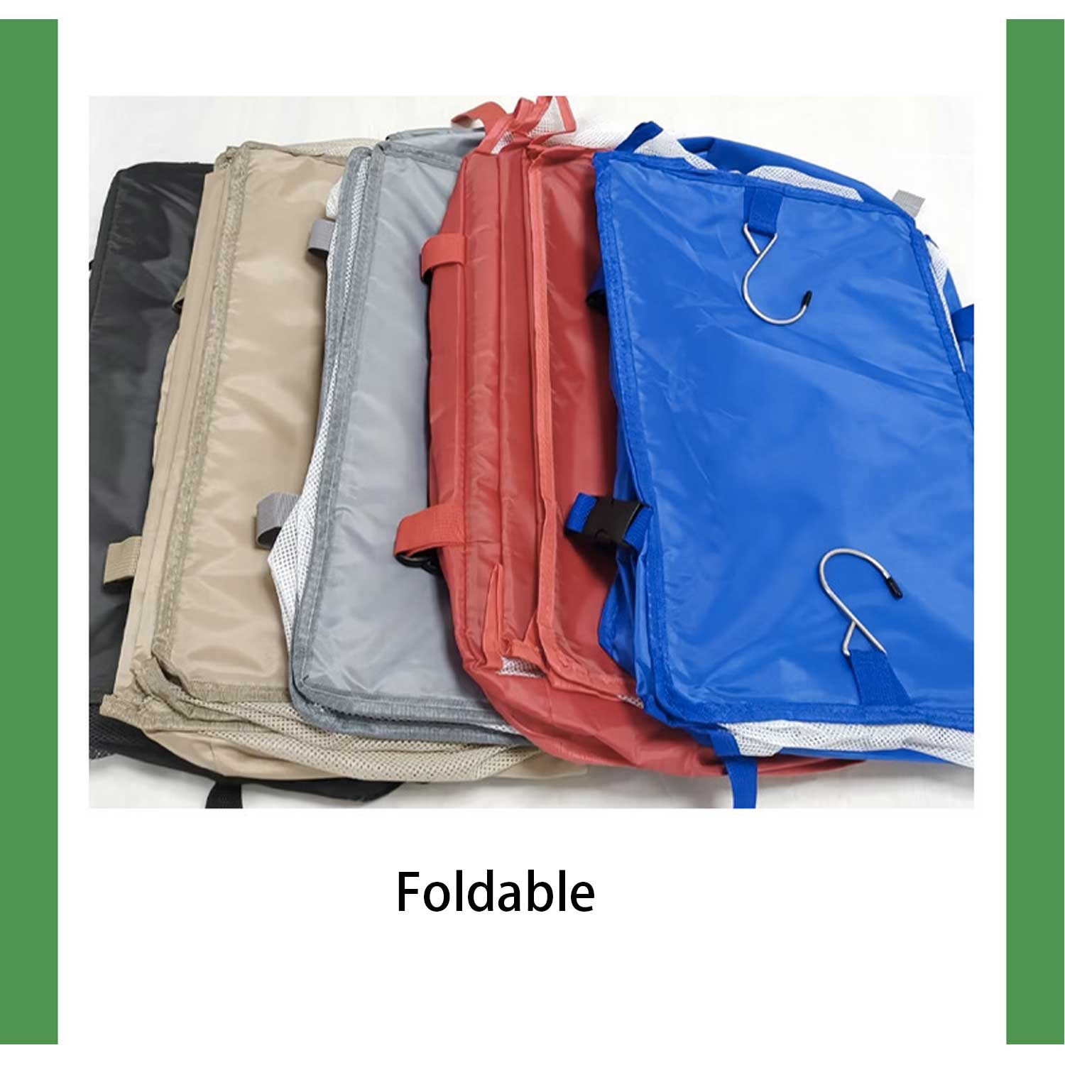 3/5/7-Layer Hanging Organizer - Foldable Mesh Storage Bag 15