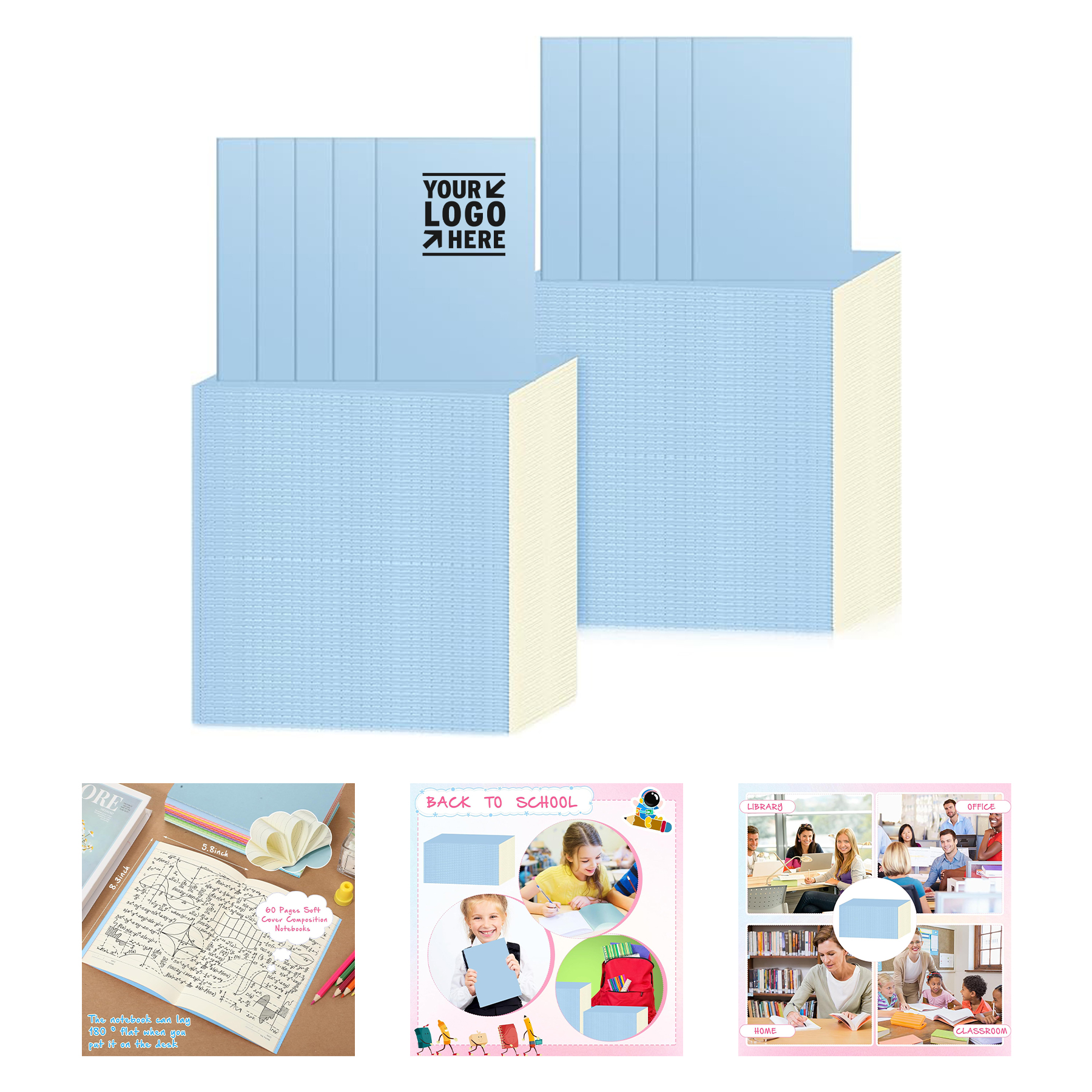 5.8" x 8.3" 30 Sheets Kraft Notebook